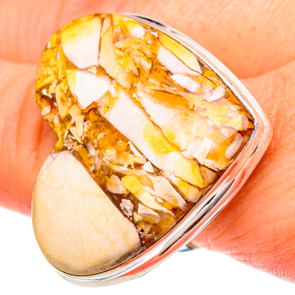 Brecciated Mookaite Rings handcrafted by Ana Silver Co - RING98291