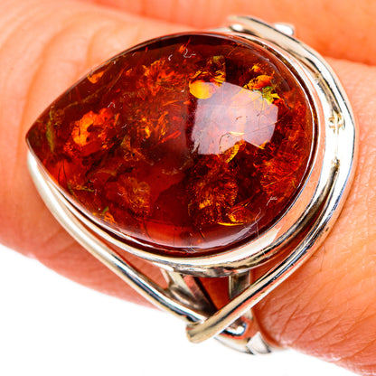Baltic Amber Rings handcrafted by Ana Silver Co - RING98292