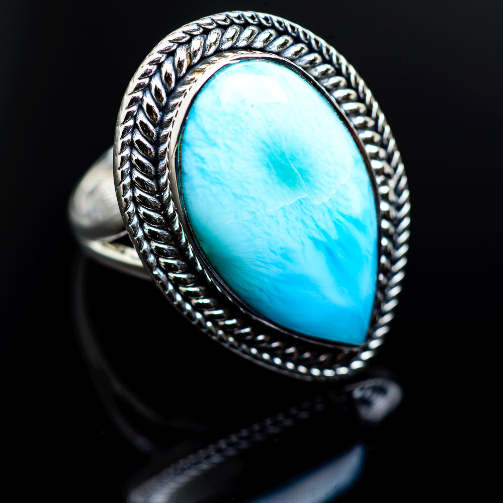 Larimar Rings handcrafted by Ana Silver Co - RING982926
