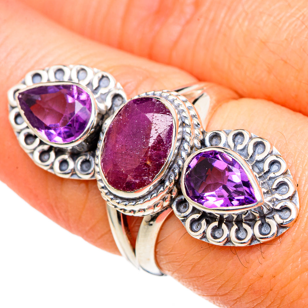 Ruby Rings handcrafted by Ana Silver Co - RING98295