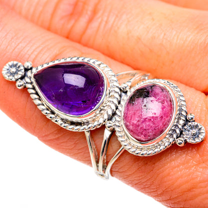 Rhodonite Rings handcrafted by Ana Silver Co - RING98297