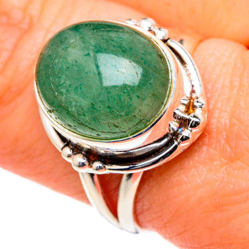 Green Aventurine Rings handcrafted by Ana Silver Co - RING98305