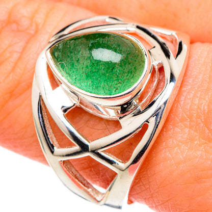 Green Aventurine Rings handcrafted by Ana Silver Co - RING98306
