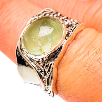 Prehnite Rings handcrafted by Ana Silver Co - RING98307