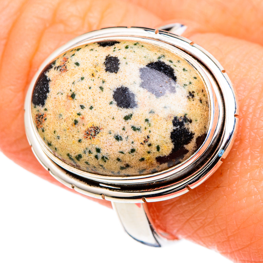 Dalmatian Jasper Rings handcrafted by Ana Silver Co - RING98308