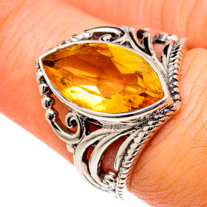 Citrine Rings handcrafted by Ana Silver Co - RING98310