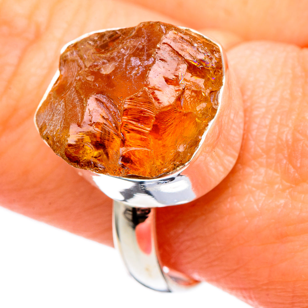 Citrine Rings handcrafted by Ana Silver Co - RING98311