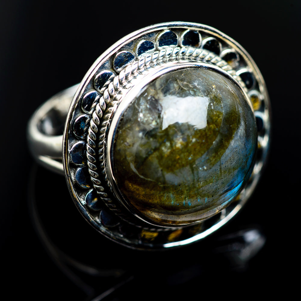 Labradorite Rings handcrafted by Ana Silver Co - RING983293