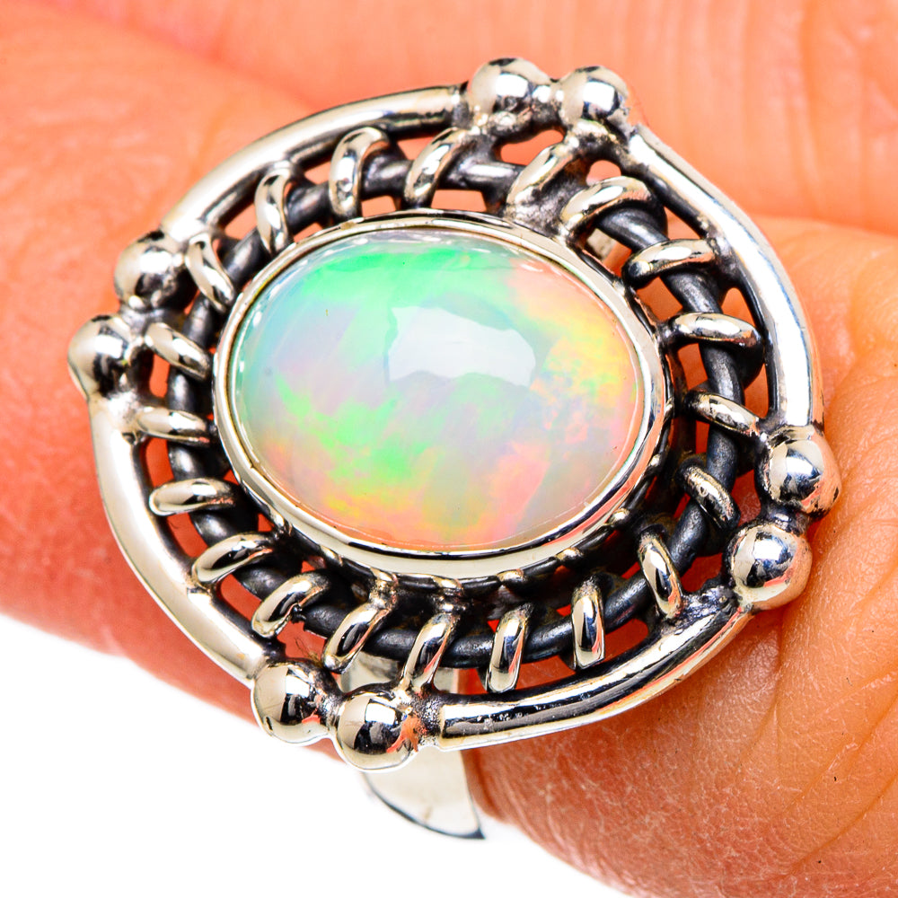 Ethiopian Opal Rings handcrafted by Ana Silver Co - RING98336