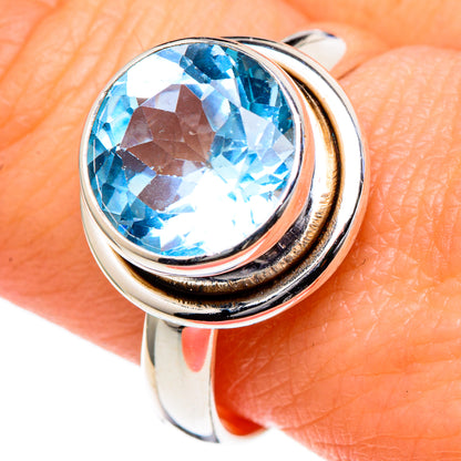 Blue Topaz Rings handcrafted by Ana Silver Co - RING98339