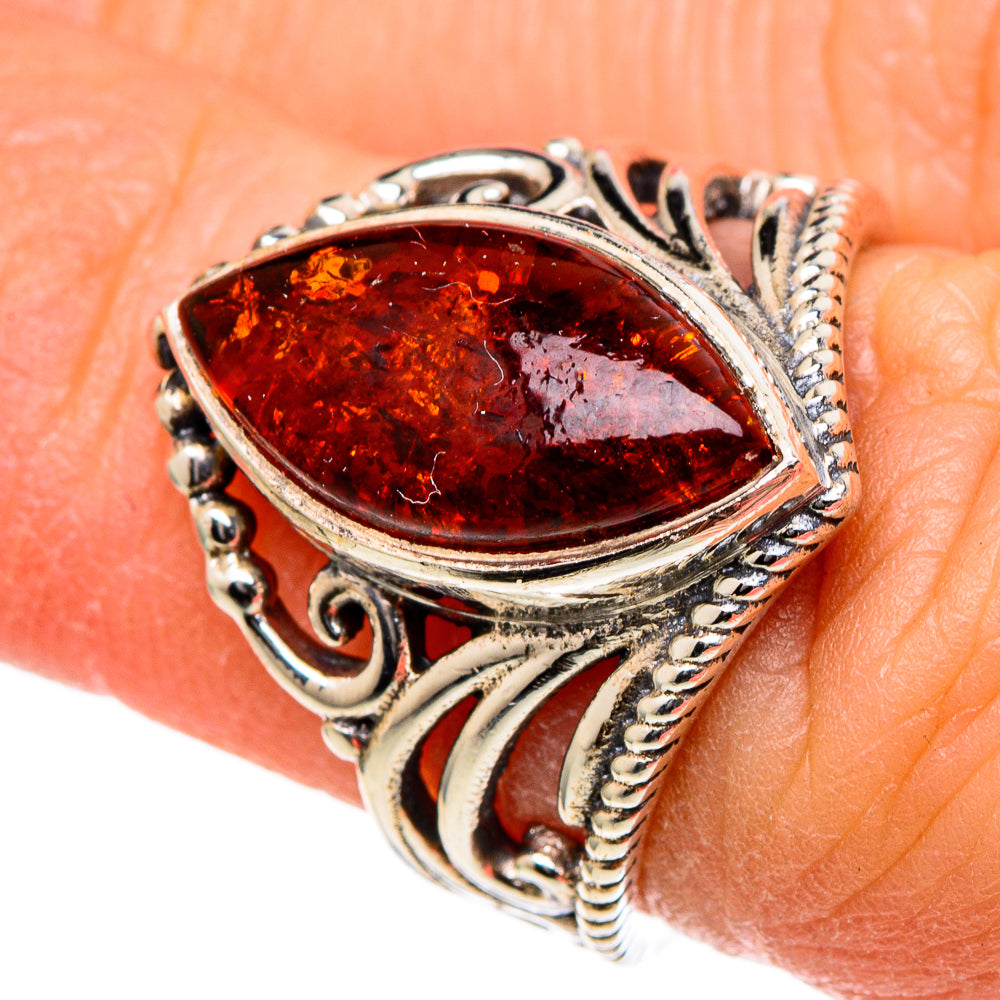 Baltic Amber Rings handcrafted by Ana Silver Co - RING98353