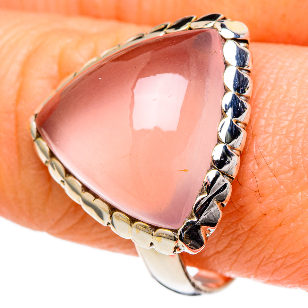 Rose Quartz Rings handcrafted by Ana Silver Co - RING98354
