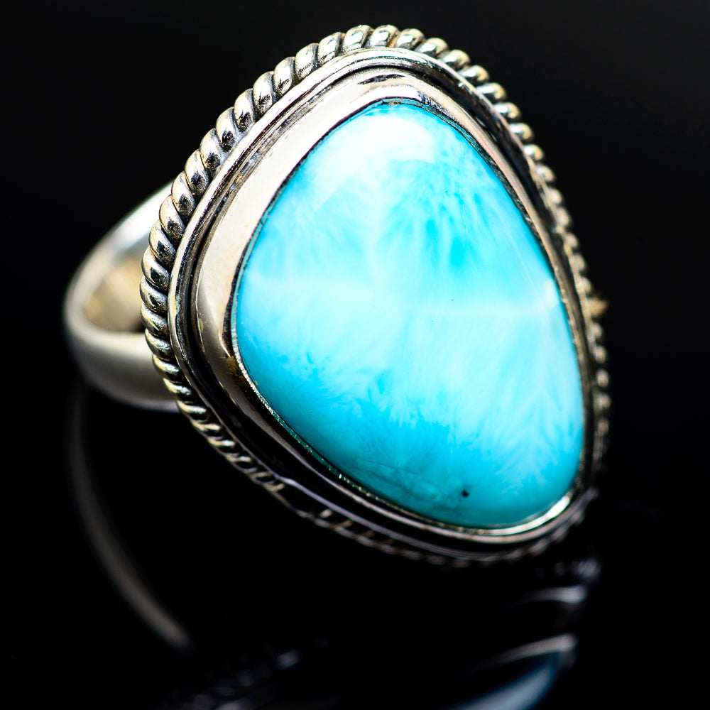 Larimar Rings handcrafted by Ana Silver Co - RING983555