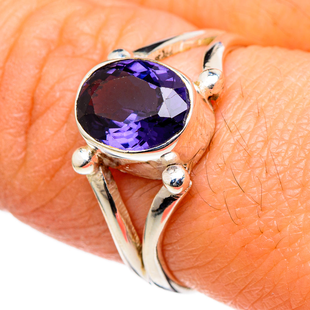 Violet Spinel Rings handcrafted by Ana Silver Co - RING98364