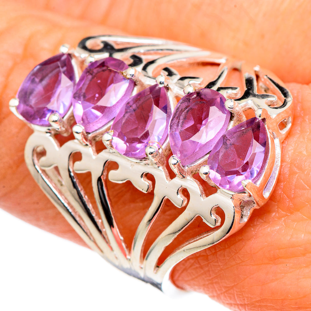 Color Change Alexandrite (lab.) Rings handcrafted by Ana Silver Co - RING98365