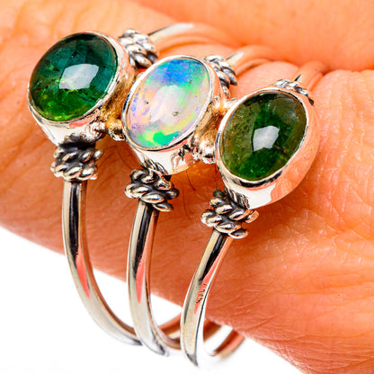 Ethiopian Opal Rings handcrafted by Ana Silver Co - RING98373