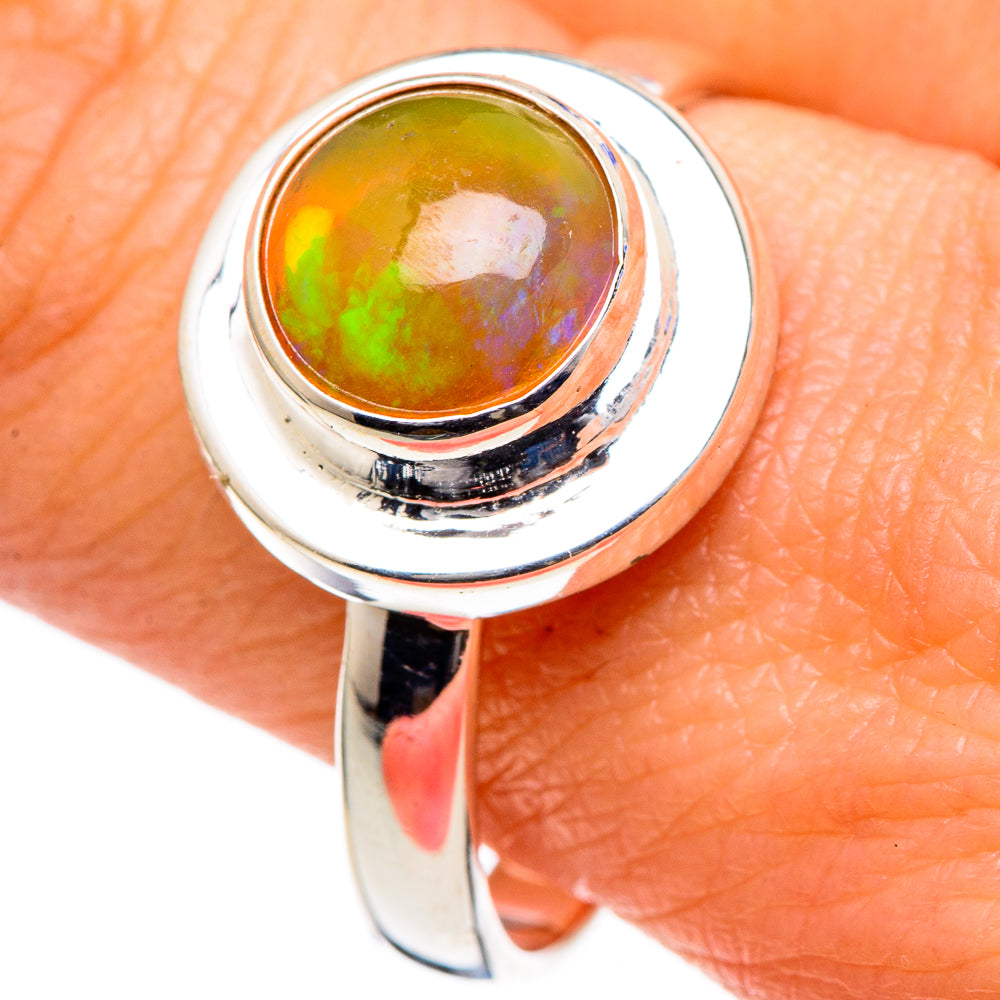 Ethiopian Opal Rings handcrafted by Ana Silver Co - RING98374