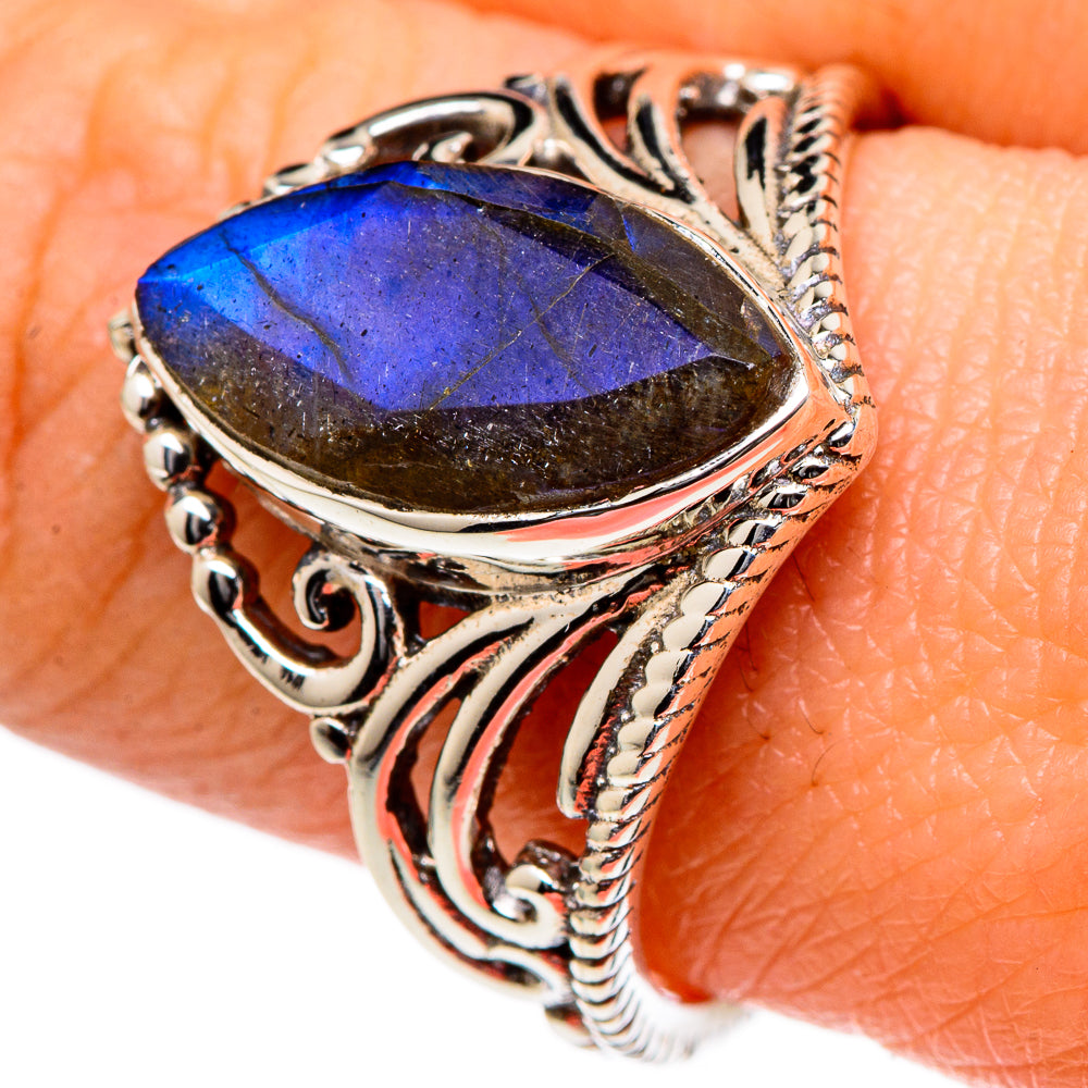Labradorite Rings handcrafted by Ana Silver Co - RING98379