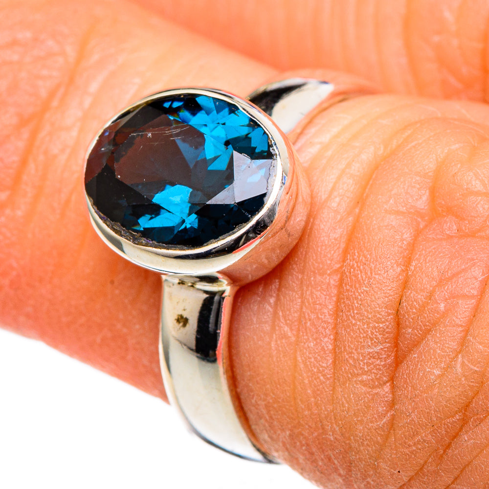 Blue Spinel Rings handcrafted by Ana Silver Co - RING98381