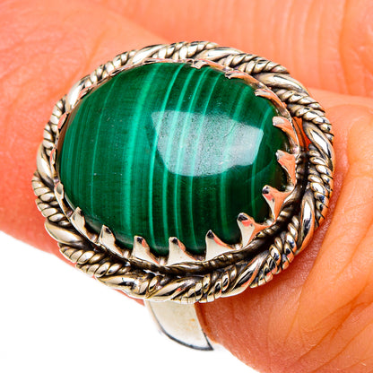 Malachite Rings handcrafted by Ana Silver Co - RING98385