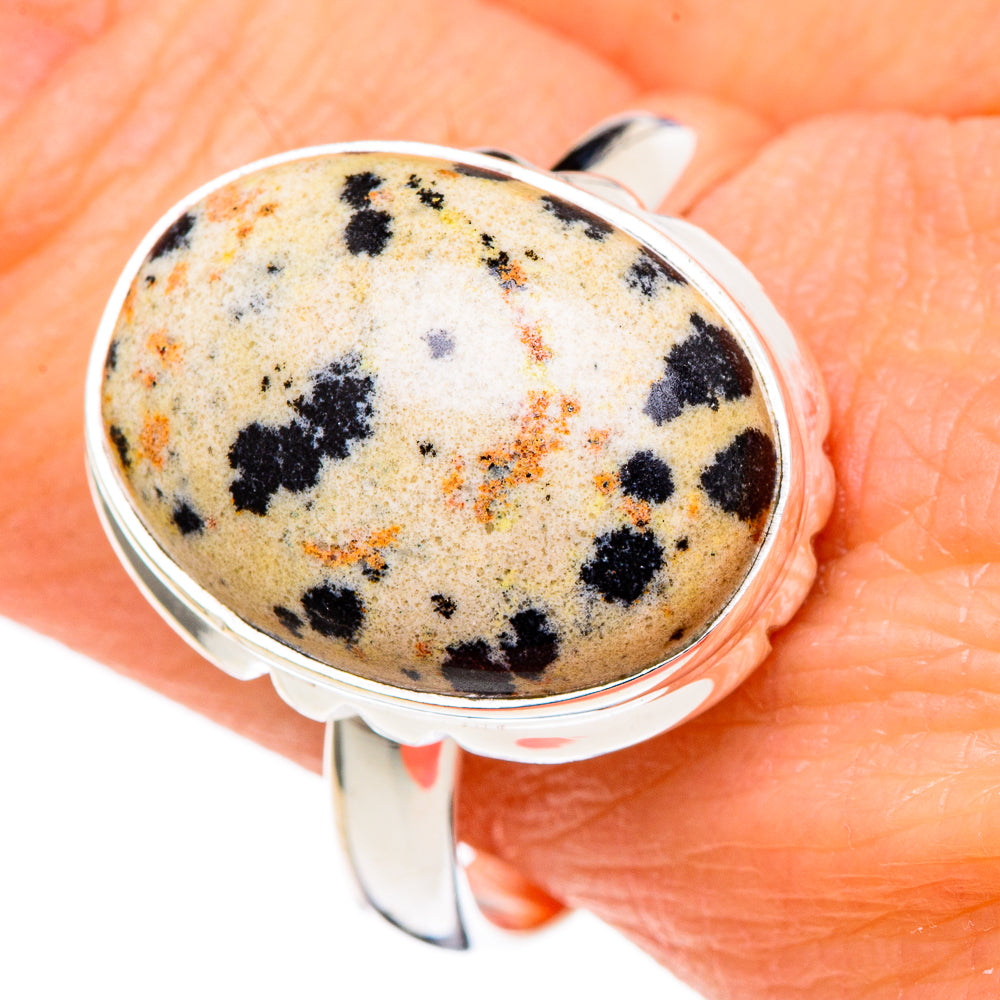 Dalmatian Jasper Rings handcrafted by Ana Silver Co - RING98389