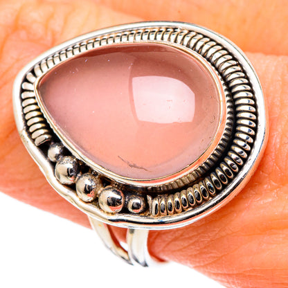 Rose Quartz Rings handcrafted by Ana Silver Co - RING98394