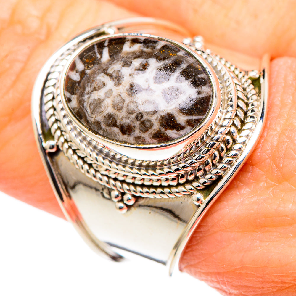Stingray Coral Rings handcrafted by Ana Silver Co - RING98407
