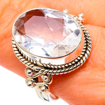 White Quartz Rings handcrafted by Ana Silver Co - RING98410