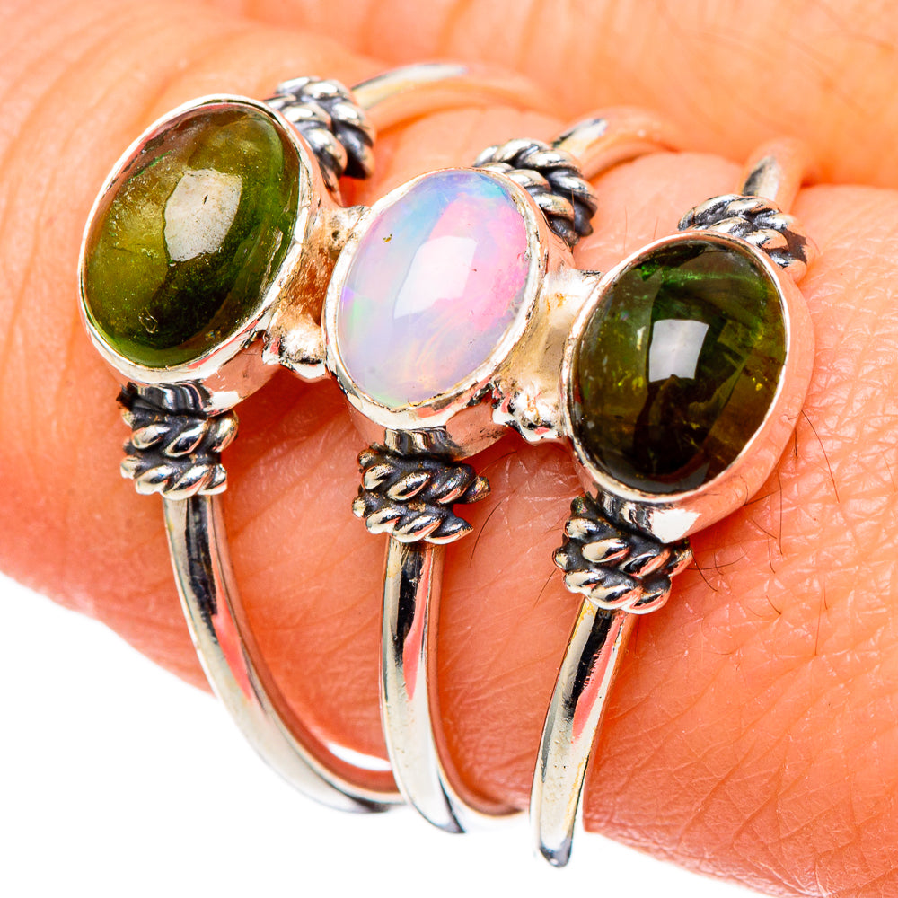 Ethiopian Opal Rings handcrafted by Ana Silver Co - RING98414