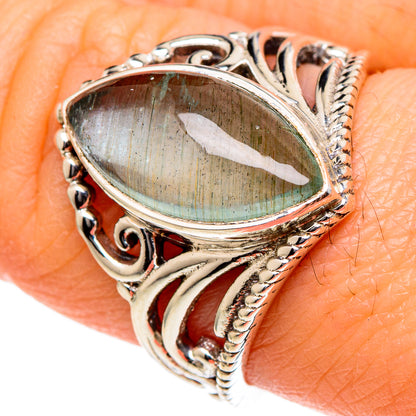 Aquamarine Rings handcrafted by Ana Silver Co - RING98419