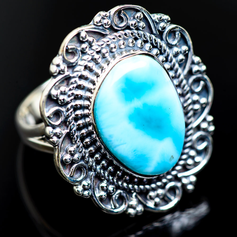 Larimar Rings handcrafted by Ana Silver Co - RING984191