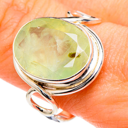 Prehnite Rings handcrafted by Ana Silver Co - RING98424