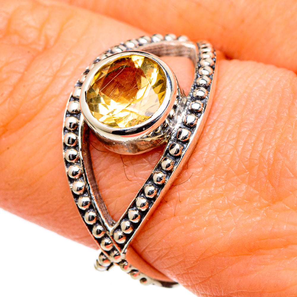 Citrine Rings handcrafted by Ana Silver Co - RING98427