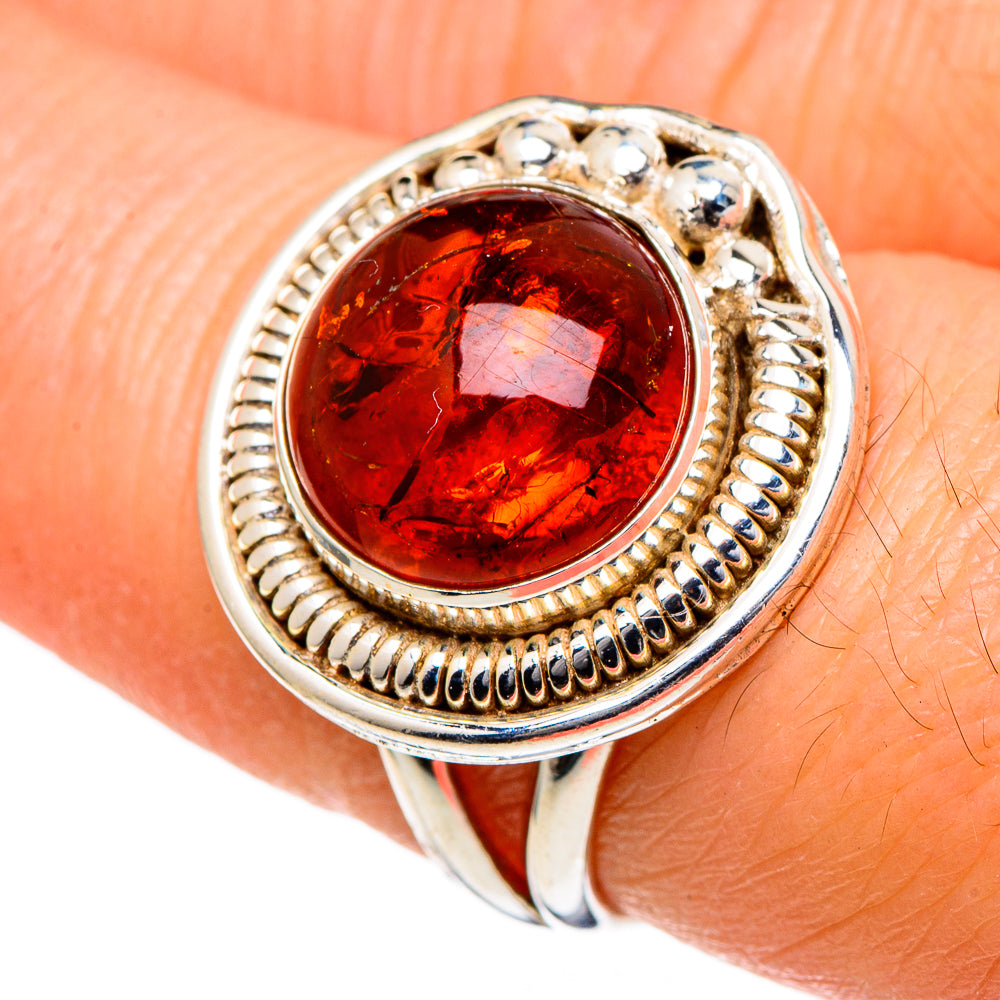 Baltic Amber Rings handcrafted by Ana Silver Co - RING98428