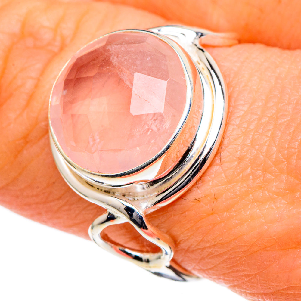 Rose Quartz Rings handcrafted by Ana Silver Co - RING98431
