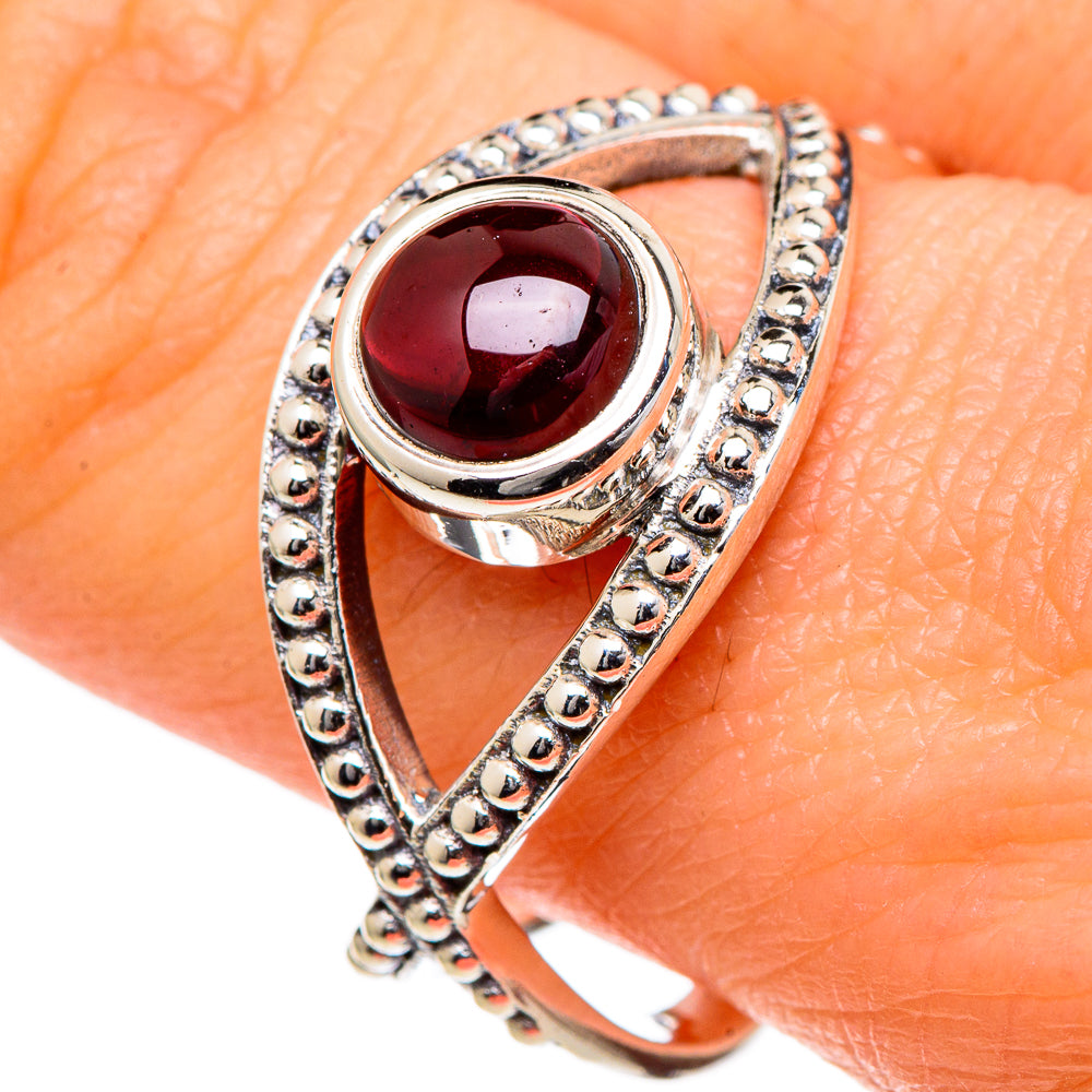 Garnet Rings handcrafted by Ana Silver Co - RING98433