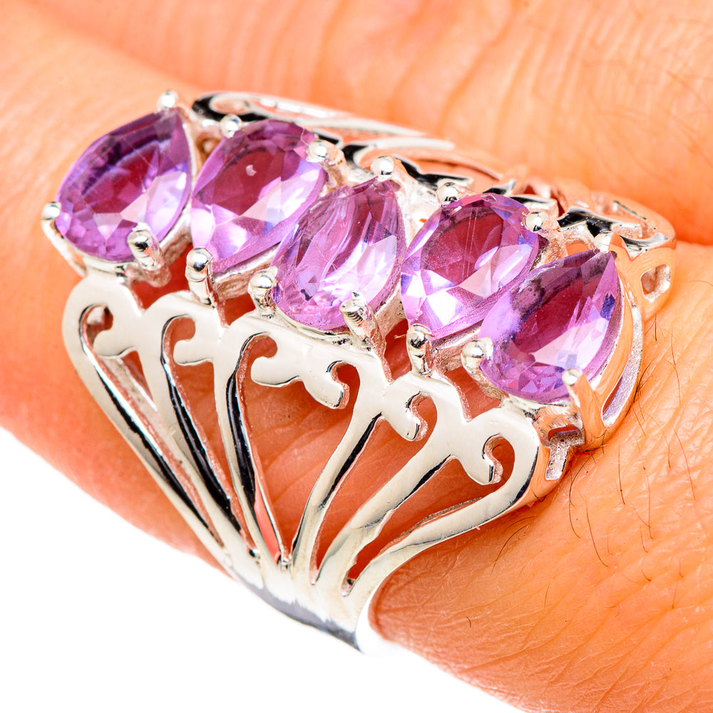 Color Change Alexandrite (lab.) Rings handcrafted by Ana Silver Co - RING98435