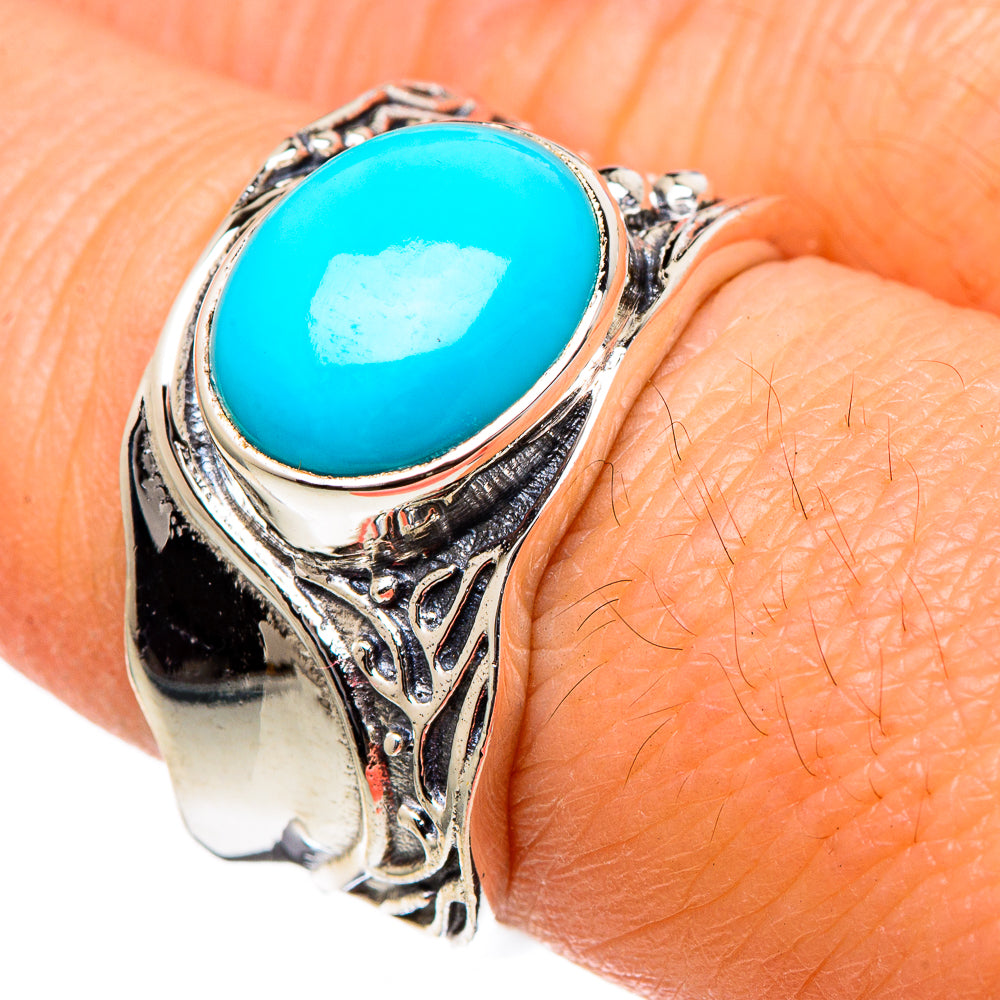 Sleeping Beauty Turquoise Rings handcrafted by Ana Silver Co - RING98451