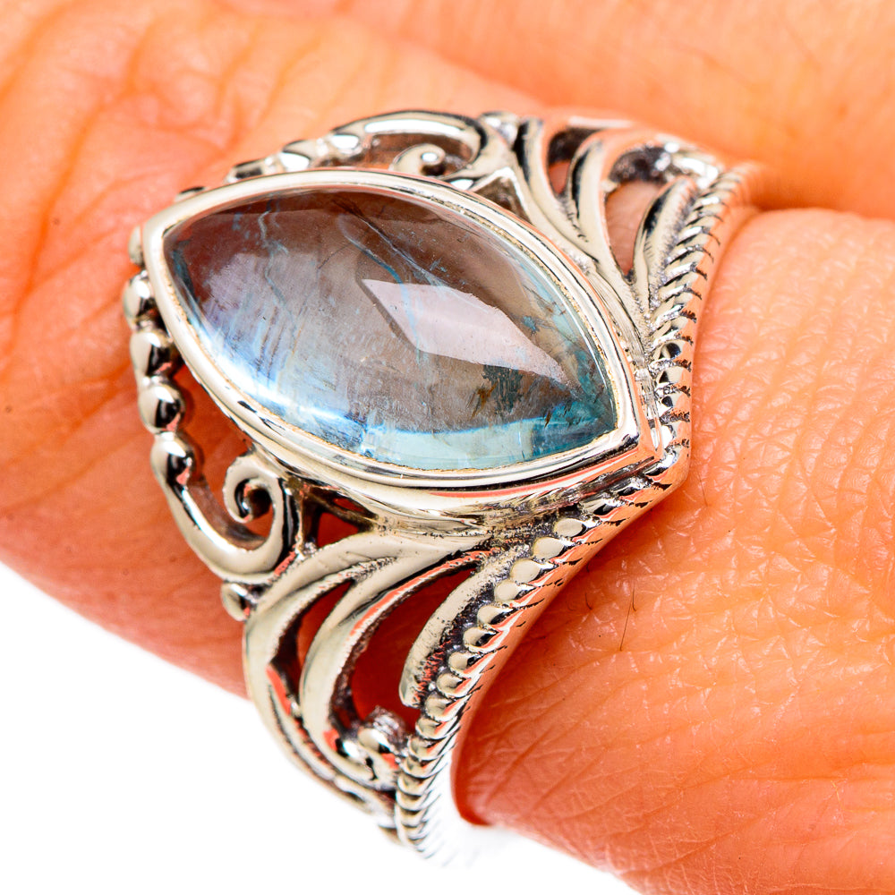 Aquamarine Rings handcrafted by Ana Silver Co - RING98455