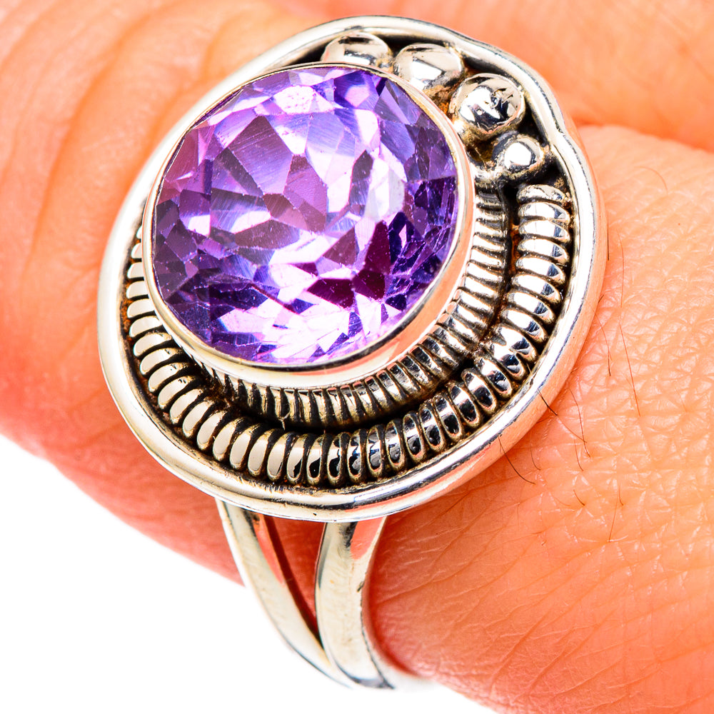 Color Change Alexandrite (lab.) Rings handcrafted by Ana Silver Co - RING98469