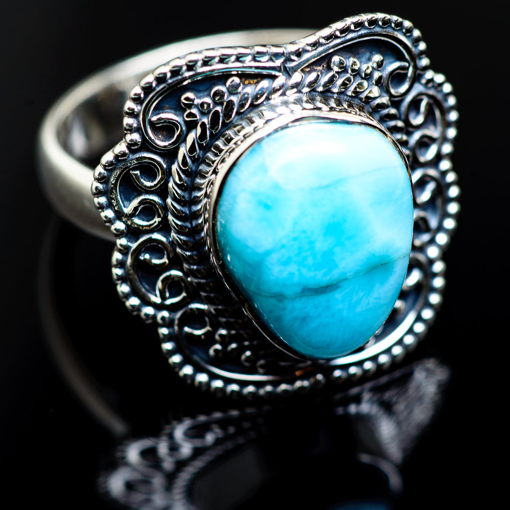 Larimar Rings handcrafted by Ana Silver Co - RING984777