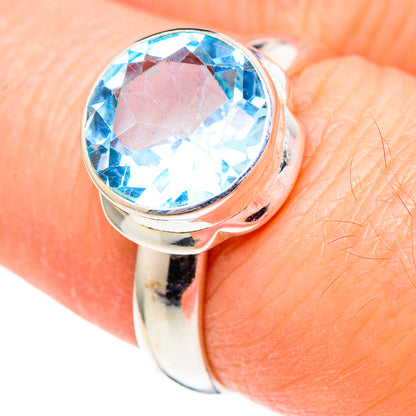 Blue Topaz Rings handcrafted by Ana Silver Co - RING98486