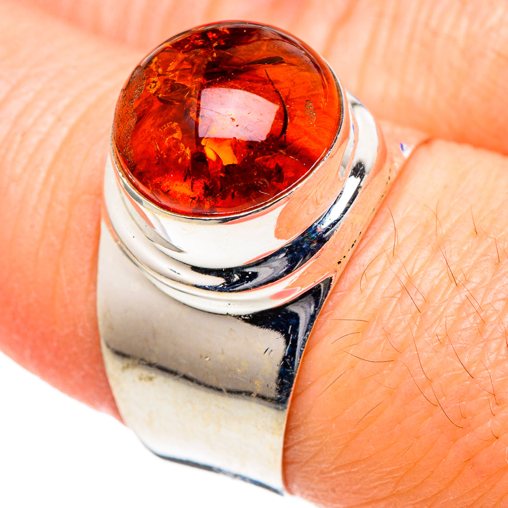 Baltic Amber Rings handcrafted by Ana Silver Co - RING98492