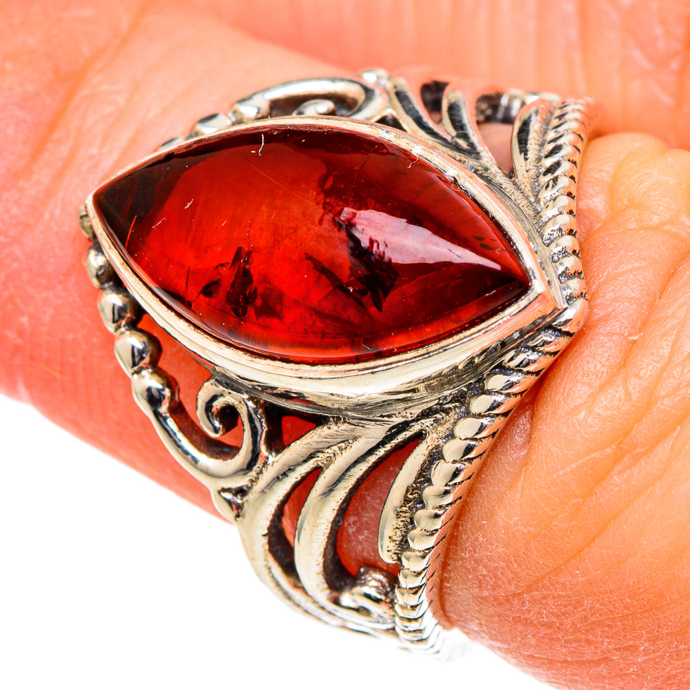 Baltic Amber Rings handcrafted by Ana Silver Co - RING98493