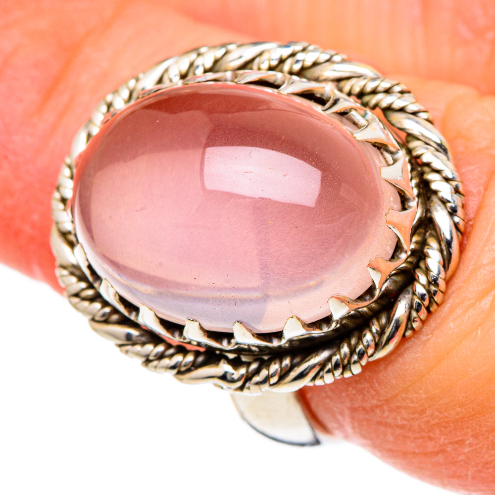Rose Quartz Rings handcrafted by Ana Silver Co - RING98494