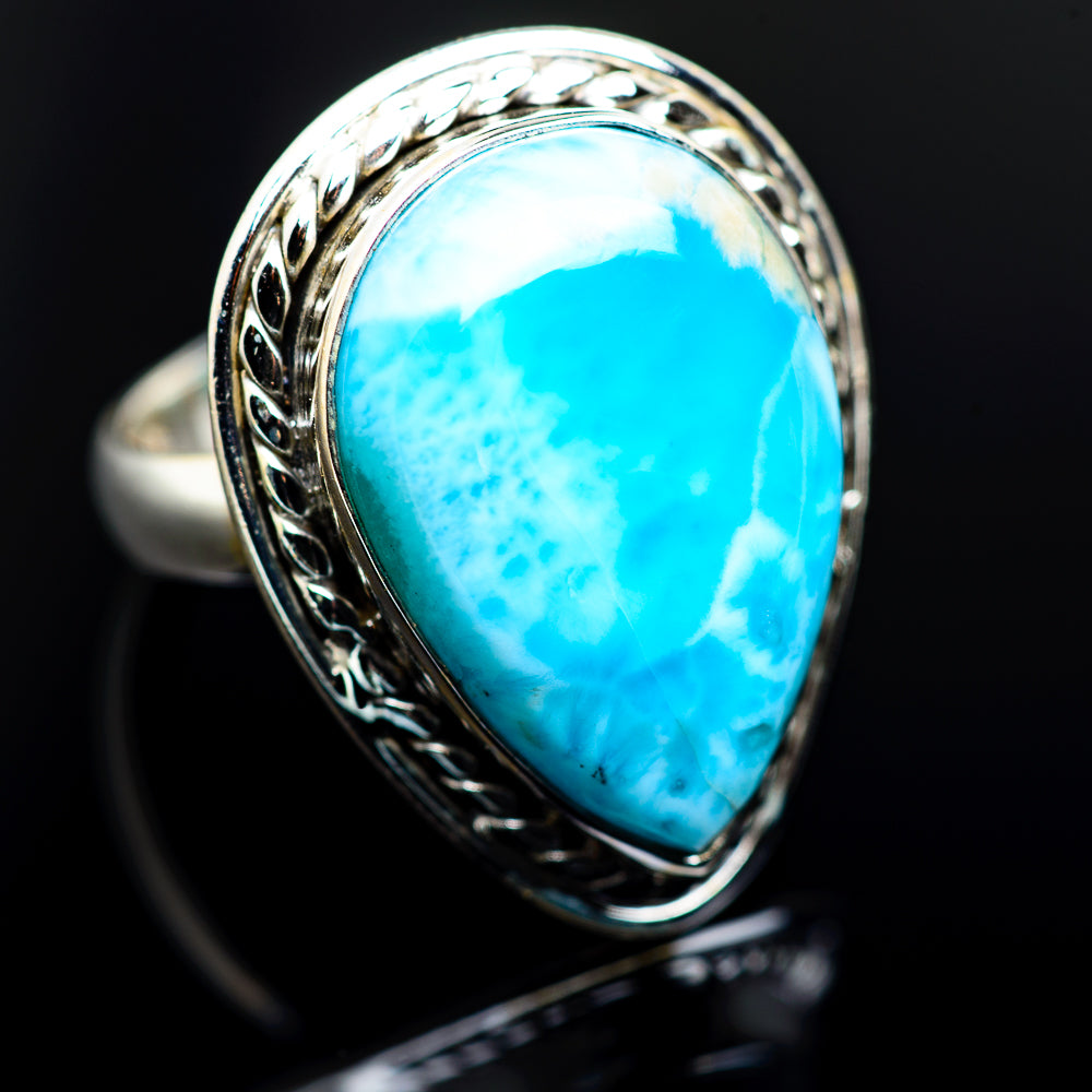 Larimar Rings handcrafted by Ana Silver Co - RING984964
