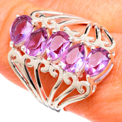 Color Change Alexandrite (lab.) Rings handcrafted by Ana Silver Co - RING98504