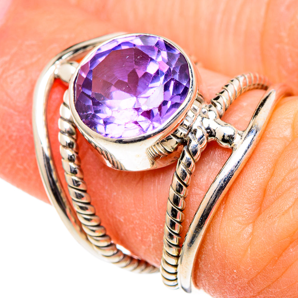 Color Change Alexandrite (lab.) Rings handcrafted by Ana Silver Co - RING98505