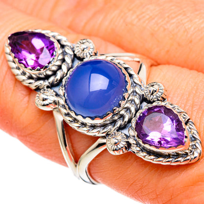 Chalcedony Rings handcrafted by Ana Silver Co - RING98517