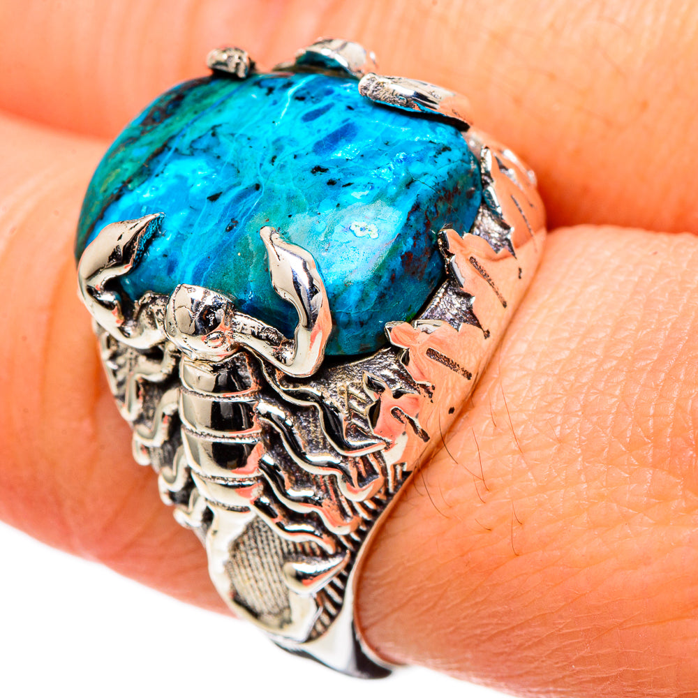 Chrysocolla Rings handcrafted by Ana Silver Co - RING98523